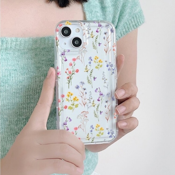 ⚠️Clearance iPhone 14/Pro/Pro Clear Floral Phone Case - Picture 2 of 3